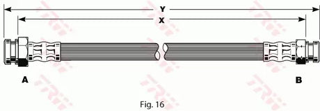 Brake Hose PHA145 - TRW