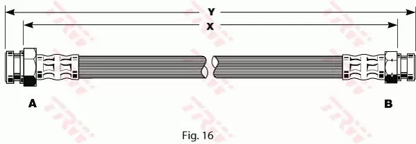 Brake Hose PHA145 - TRW