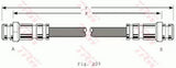 Brake Hose PHA167 - TRW
