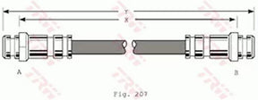 Brake Hose PHA167 - TRW