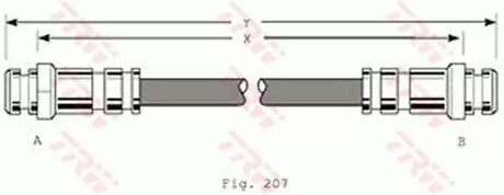 Brake Hose PHA167 - TRW