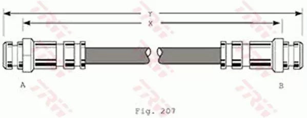 Brake Hose PHA167 - TRW