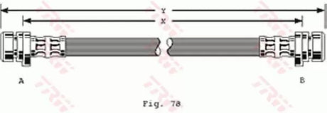 Brake Hose PHA182 - TRW