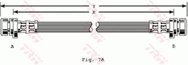 Brake Hose PHA185 - TRW