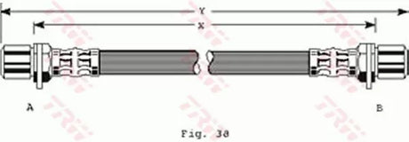 Brake Hose PHA196 - TRW