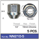 Wheel Nuts pk5 NN210-5 - Nice Products | Universal Auto Spares
