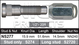 Stud & Nut NS277 - Nice Products | Universal Auto Spares