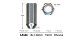 Chrome Nuts pk100 BA650-100 - Nice Products | Universal Auto Spares