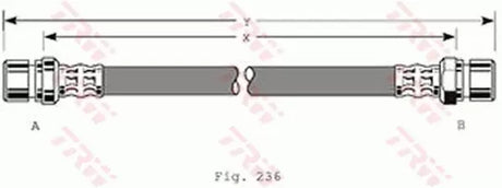Brake Hose PHA361 - TRW