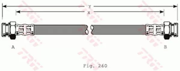 Brake Hose PHA368 - TRW
