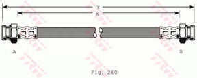 Brake Hose PHA368 - TRW