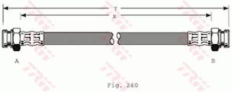 Brake Hose PHA368 - TRW