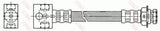Brake Hose PHA389 - TRW
