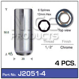 Chrome Nut J2051-4 - Nice Products | Universal Auto Spares