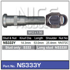 Stud & Nut NS333Y - Nice Products | Universal Auto Spares