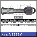 Stud & Nut NS333Y - Nice Products | Universal Auto Spares