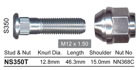 Stud & Nut NS350T - Nice Products | Universal Auto Spares