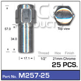 Mag Nuts pk25 M257-25 - Nice Products | Universal Auto Spares