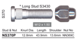 Stud & Nut NS370P - Nice Products | Universal Auto Spares
