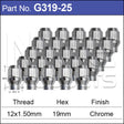 Chrome Nuts pk25 G319-25 - Nice Products | Universal Auto Spares