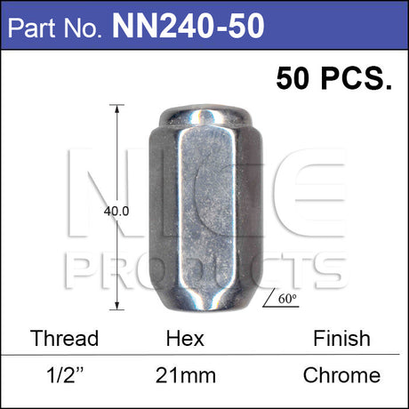 Wheel Nuts NN240-50 - Nice Products | Universal Auto Spares