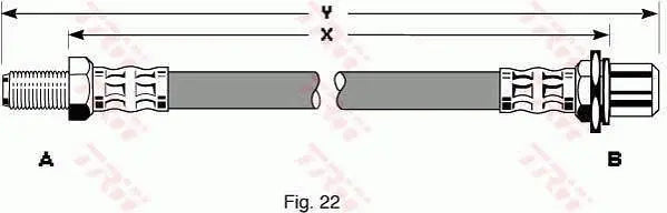 Brake Hose PHB199 - TRW
