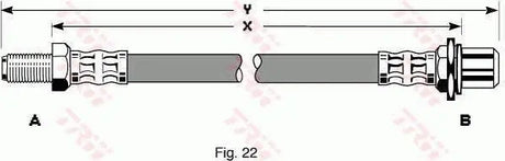 Brake Hose PHB199 - TRW