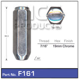 Chrome Nut F161 - Nice Products | Universal Auto Spares