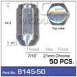 Chome Nuts pk50 B145-50 - Nice Products | Universal Auto Spares