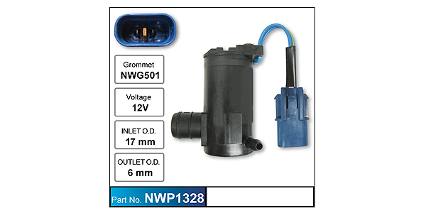 Washer Pump NWP1328 - Nice Products | Universal Auto Spares