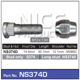 Stud & Nut NS374D - Nice Products | Universal Auto Spares