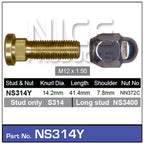 Stud & Nut NS314Y - Nice Products | Universal Auto Spares