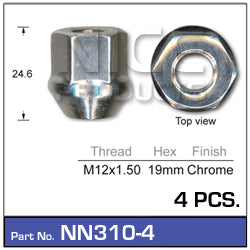 Wheel Nuts pk4 NN310-4 - Nice Products | Universal Auto Spares