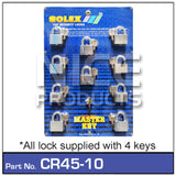 Padlock 45mm pk 10 CR45-10 - Nice Products | Universal Auto Spares