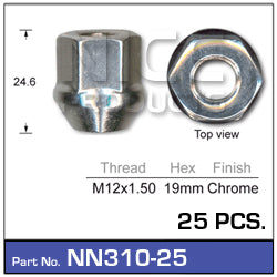 Wheel Nuts pk25 NN310-25 - Nice Products | Universal Auto Spares