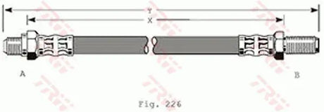 Brake Hose PHC102 - TRW
