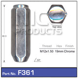 Chrome Nut F361 - Nice Products | Universal Auto Spares