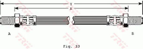 Brake Hose PHC154:009 - TRW