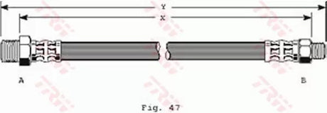 Brake Hose PHC173 - TRW