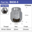 Chrome Nuts pk5 B630-5 - Nice Products | Universal Auto Spares
