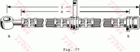 Brake Hose PHD152 - TRW