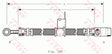 Brake Hose PHD153 - TRW