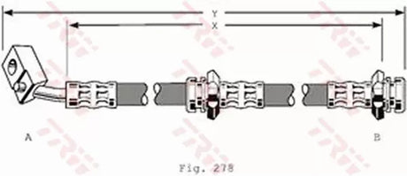 Brake Hose PHD158 - TRW