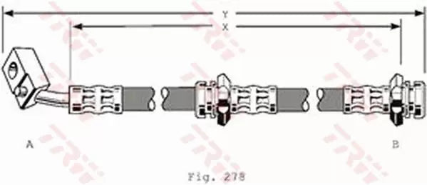Brake Hose PHD158 - TRW