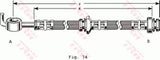 Brake Hose PHD163 - TRW