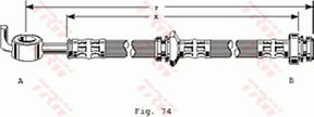 Brake Hose PHD163 - TRW