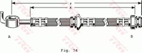 Brake Hose PHD163 - TRW