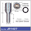 Chrome Wheel Bolt JR1427 - Nice Products | Universal Auto Spares