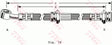 Brake Hose PHD169 - TRW