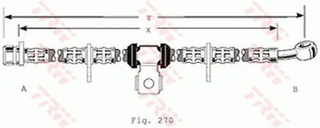 Brake Hose PHD195 - TRW